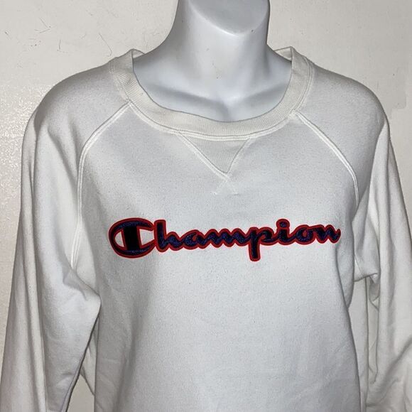 CHAMPION Campus French Terry Crew Crop Sweatshirt-S - Picture 4 of 9